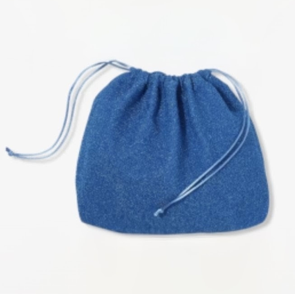 $1 If Bundled - Blue Drawstring Pouch